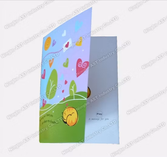 Cartes de vœux musicales Carte postale LED Carte d'impression musicale