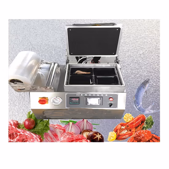Machine d'emballage sous vide automatique, Machine de scellage de plateaux de restauration rapide, Machine d'emballage sous vide pour viande fraîche, Machine d'emballage sous vide pour peau de poisson